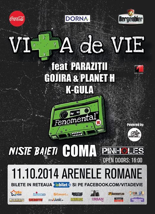 15 ani de Fenomental cu Vita de Vie & Friends la Arenele Romane